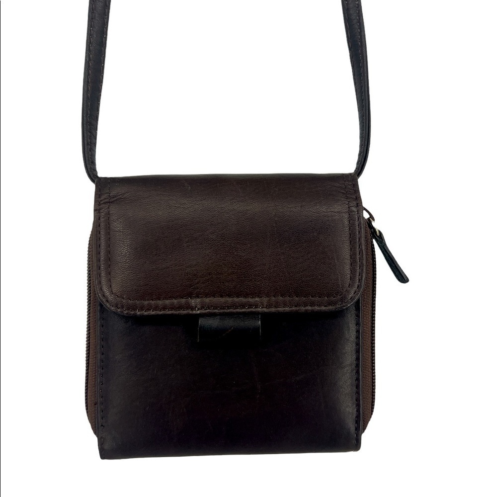 Small leather crossbody black Bag New